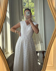 Vintage 60s Sleeveless Lace Wedding Gown With Train