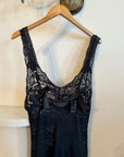 Vintage 90s Victorias Secret Sheer Lace Bow Maxi