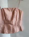 Vintage Pink Pure Silk Bodice Top