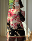 Vintage 2003 Chanel Fringed Knit Mini Dress