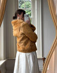 Vintage 70s Honey Caramel Fur jacket