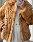 Vintage 70s Honey Caramel Fur jacket