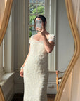 Vintage Y2K Crystal Cap Sleeve Bridal Slip
