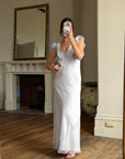 Vintage Y2K Lavender Bias Cut Dress