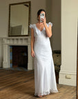 Vintage Y2K Lavender Bias Cut Dress