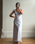 Vintage Y2K Lavender Bias Cut Dress