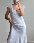 Vintage Y2K Lavender Bias Cut Dress
