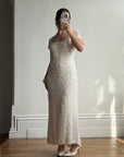 Vintage Y2K Crystal Cap Sleeve Bridal Slip