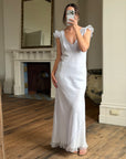 Vintage Y2K Lavender Bias Cut Dress