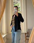 Vintage 90s Cheetah Camisole and Button Up Shirt Set