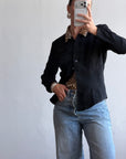 Vintage 90s Cheetah Camisole and Button Up Shirt Set