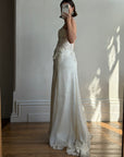 Vintage 90s Italian Asymmetrical Fairy Silk Wedding Dress