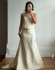Vintage 90s Italian Sweetheart Bodice Lace Bridal Set