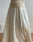 Vintage 90s Satin Princess Bridal Skirt