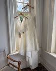 Vintage 90s Italian Silver Embellished Waterfall Tiered Bridal Set