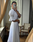 Vintage 60s Puff Sleeve Romantic Wedding Dress