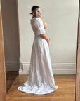 Vintage 60s Puff Sleeve Romantic Wedding Dress