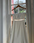 Vintage Italian 90s Minimalist Dress With Train