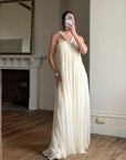 Vintage Y2K Pure Silk Grecian Bridal Gown