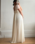Vintage Y2K Pure Silk Grecian Bridal Gown