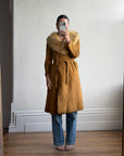 Vintage 90s Suede Fur Penny Lane Caramel