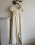 Vintage 90s Romantic Cap Sleeve Wedding Gown