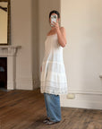 Vintage Edwardian White Cotton Crochet Lace Sundress