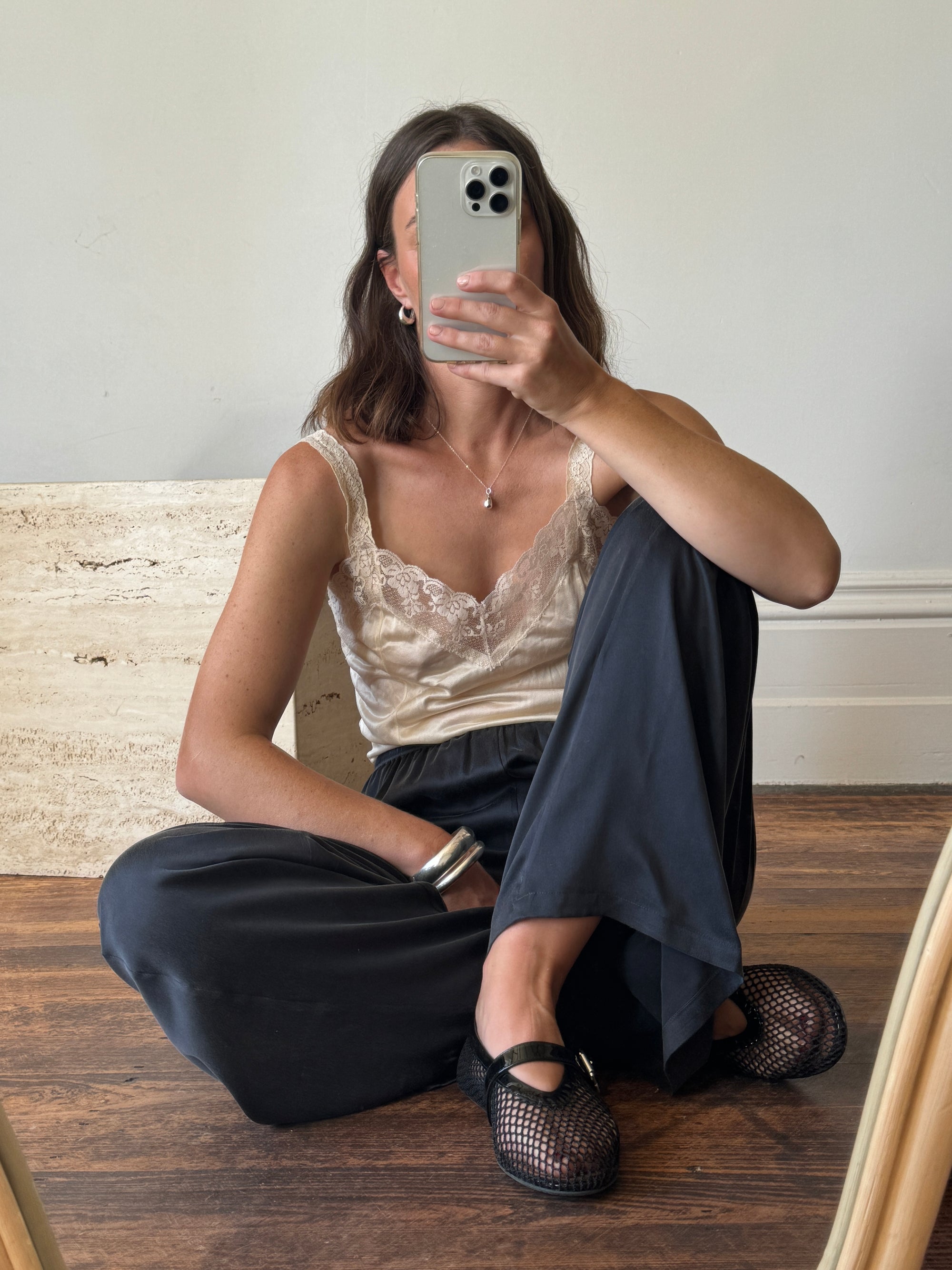 Vintage Creme Brulee Lace Cami