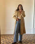 Vintage Faux Shearling Penny Lane Coat Biscuit