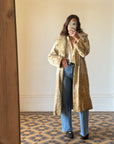 Vintage Faux Shearling Penny Lane Coat Biscuit