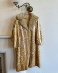 Vintage Faux Shearling Penny Lane Coat Biscuit