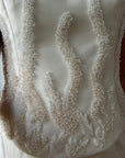 Vintage 80s Mermaid Silk Taffeta Bridal Ballgown Set