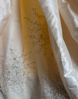 Vintage 80s Mermaid Silk Taffeta Bridal Ballgown Set