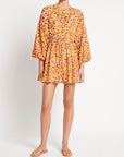 Faithfull Syrma Mini Dress Li Reni Floral Print Orange