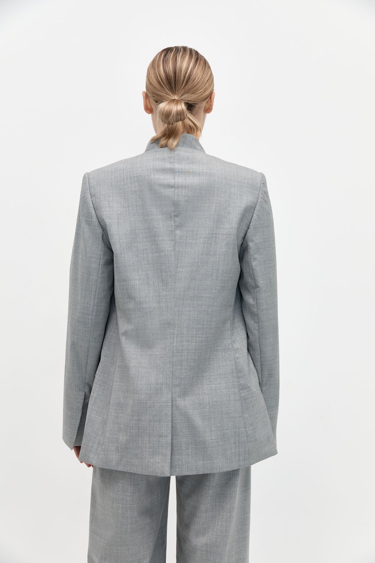 St Agni Shawl Collar Blazer Grey