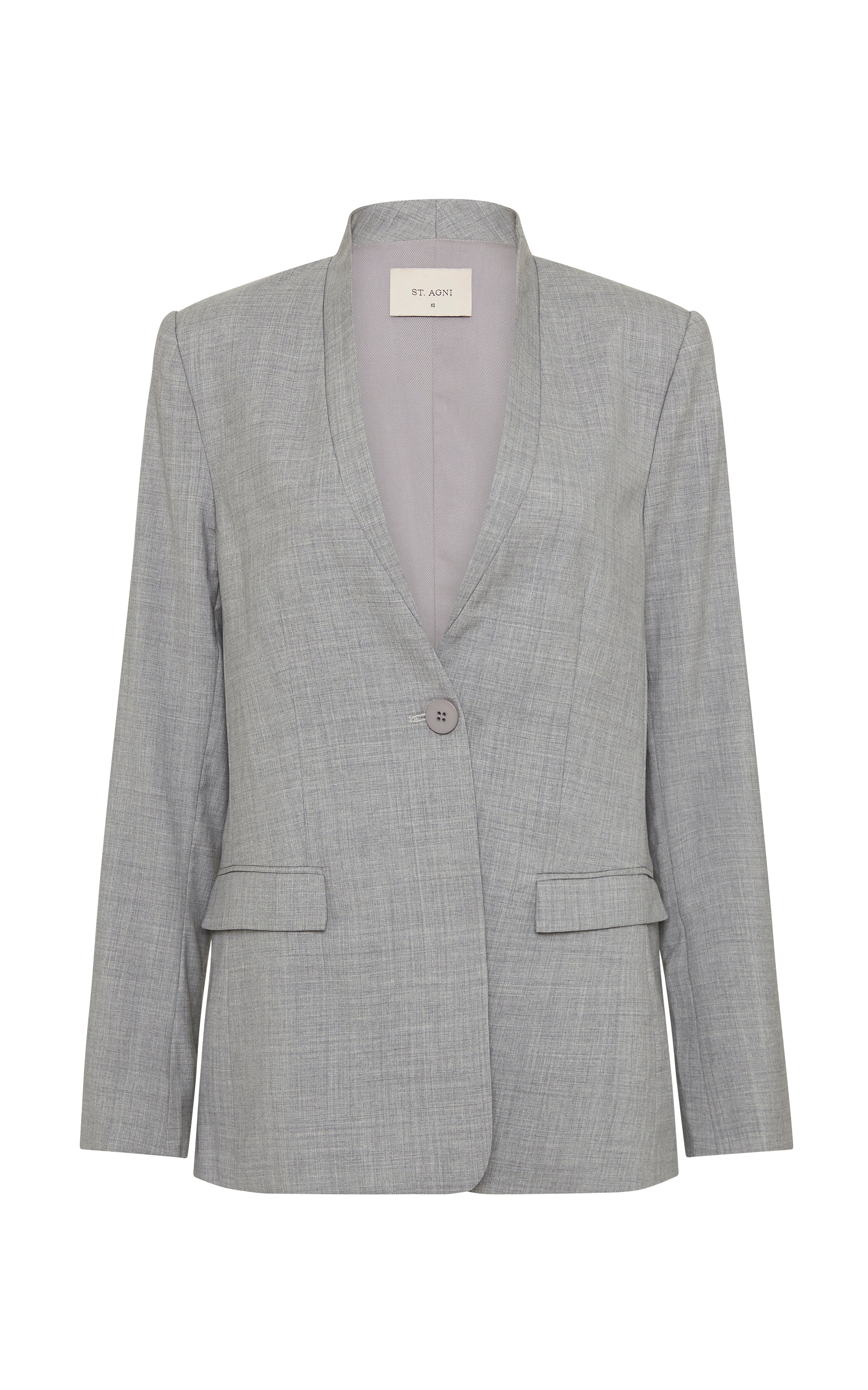 St Agni Shawl Collar Blazer Grey