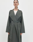 St Agni Summer Trench Coat Thyme