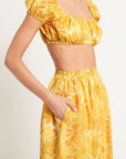 Faithfull Harlow Top Canaria Floral Marigold