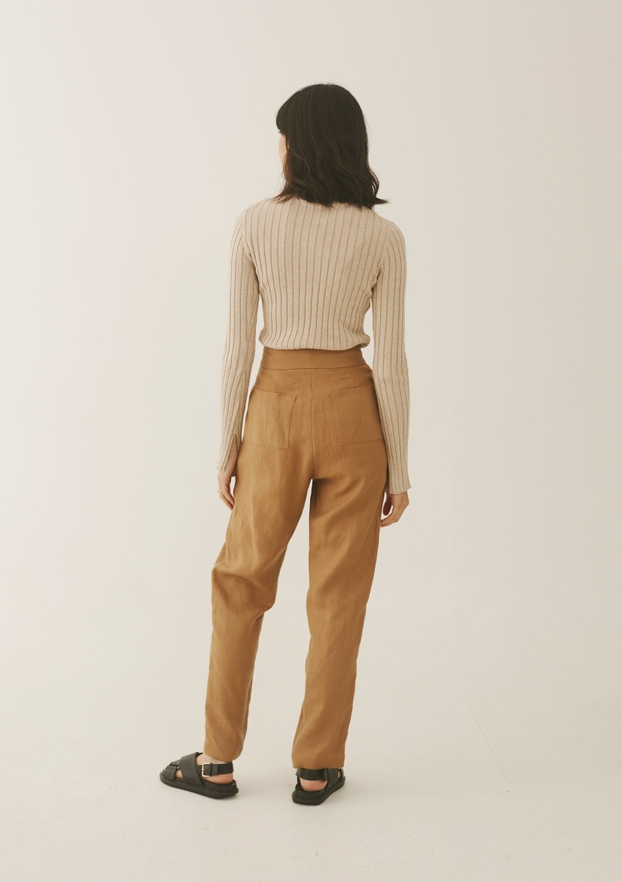 Jillian Boustred Tailor Trousers Camel