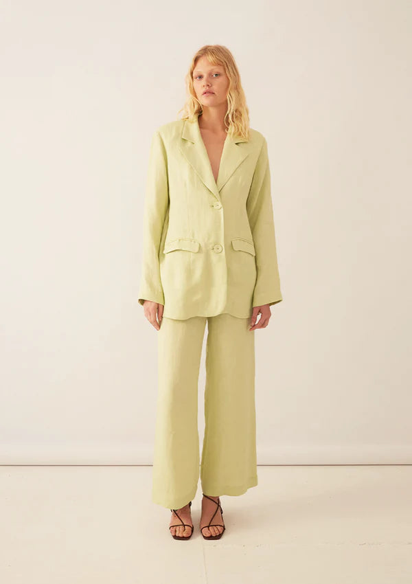 Jillian Boustred Darcey Oversized Blazer Mint Twill