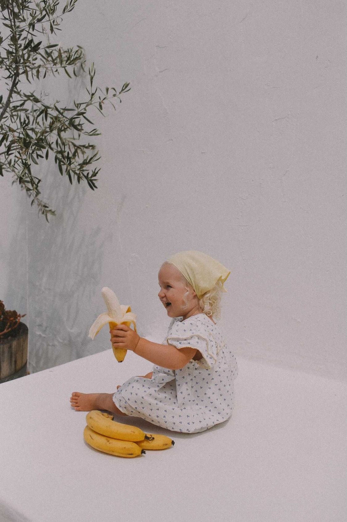 Harlow Linen Bandana Lemon