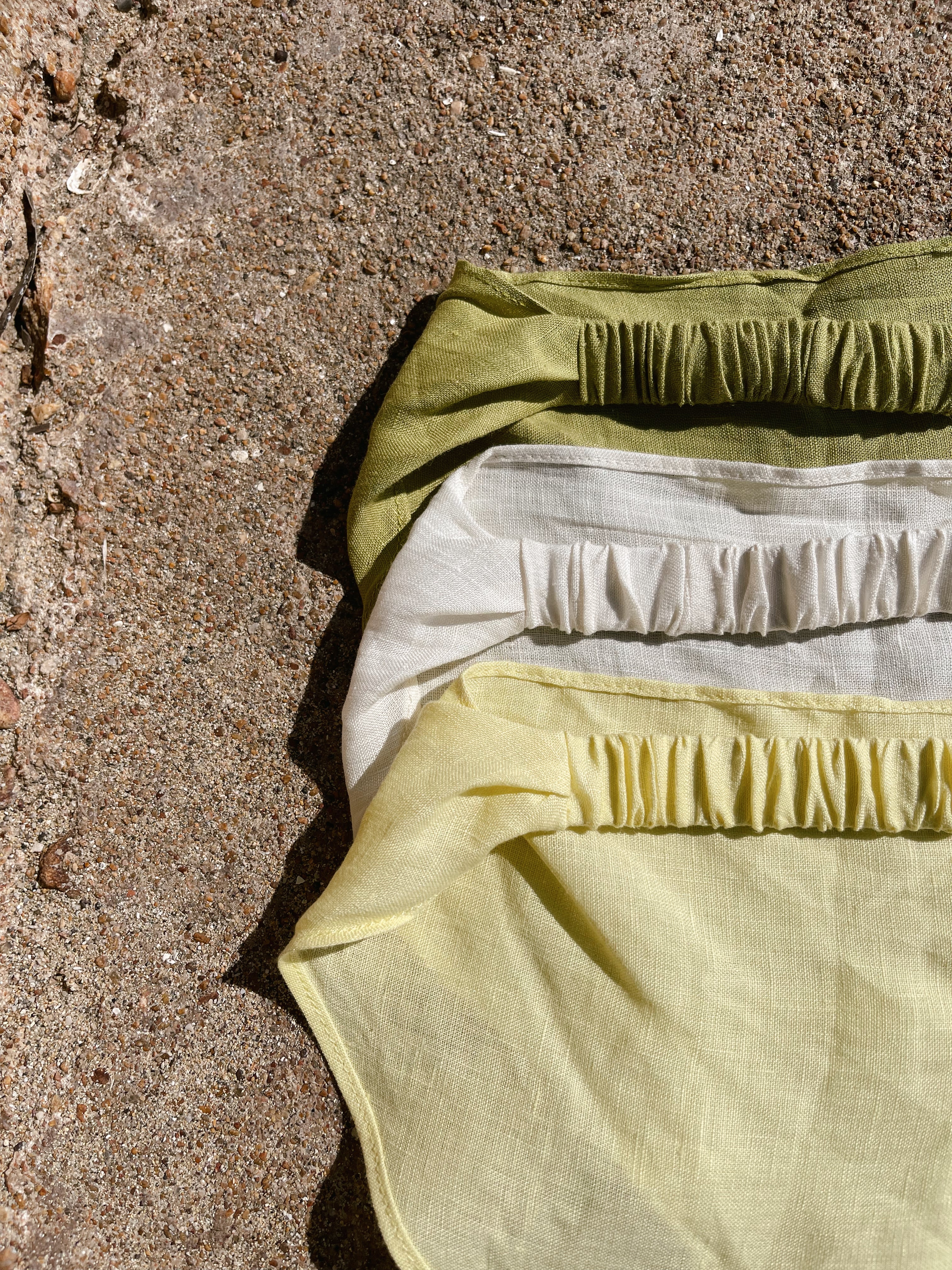 Harlow Linen Bandana Lemon