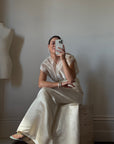 Vintage 90s Classic Satin Bridal Skirt