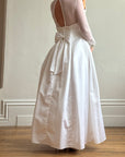 Vintage 90s Tailored Mesh Long Sleeved Wedding Gown