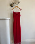 Vintage 90s Scarlett Cowl Neck Slip Dress