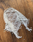 Vintage Lace Mantilla Veil with Tassels