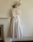 Vintage 90s Tailored Mesh Long Sleeved Wedding Gown