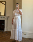 Vintage Edwardian Soiree Garden Broderie Anglaise Dress