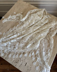 Vintage Lace Mantilla Veil with Tassels