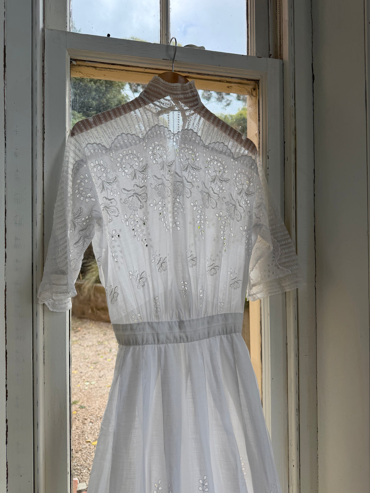 Vintage Edwardian Soiree Garden Broderie Anglaise Dress